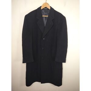 Silver Cloud Wool Cashmere Car Coat 42R Lined Overcoat